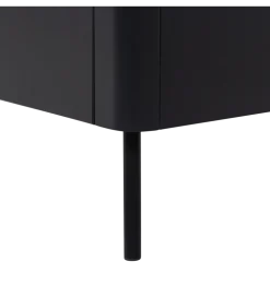 Stolik pod TV GUNNAR 154 cm drewno sosny czarny mat