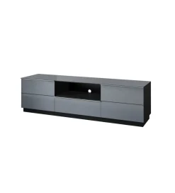 Stolik pod TV HELIO 180 cm szaro czarny
