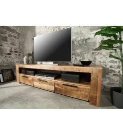 Stolik pod TV Iron Craft 170 cm drewno mango