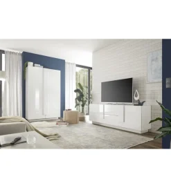 Stolik pod TV JUPITER 182 cm biały