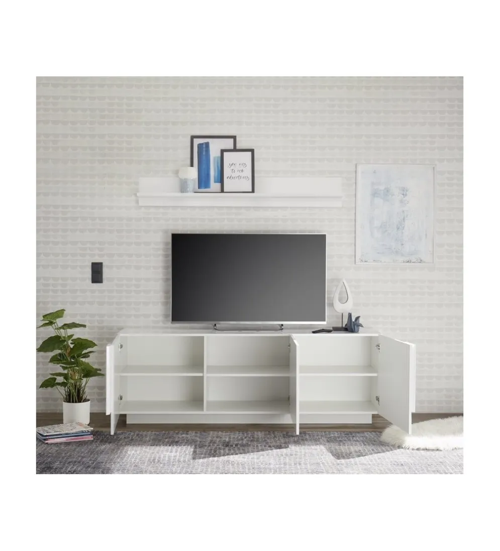 Stolik pod TV JUPITER 182 cm biały