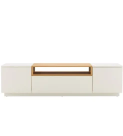 Stolik pod TV LOFT 160 cm biało naturalna