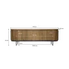 Stolik pod TV LUSAN 170 cm drewno teak
