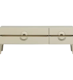 Stolik pod TV MERGE 160 cm drewno eukaliptusa szary