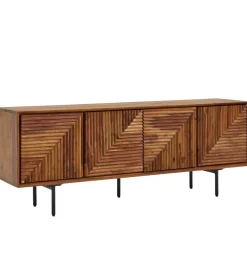 Stolik pod TV MIGUEL 140 cm drewno sheesham