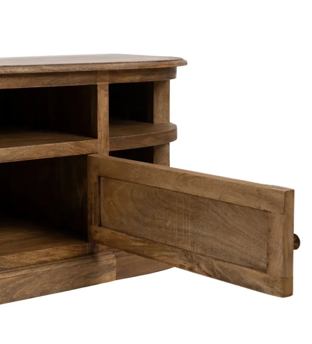 Stolik pod TV NETERO 198 cm drewno mango