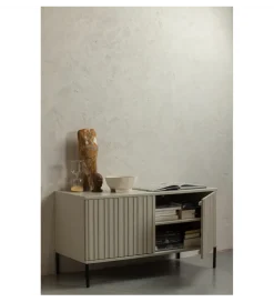 Stolik pod TV NEW GRAVURE 100 cm drewno sosny dust