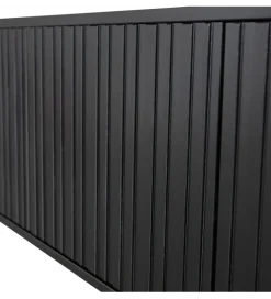 Stolik pod TV NEW GRAVURE 100 cm drewno sosny czarny