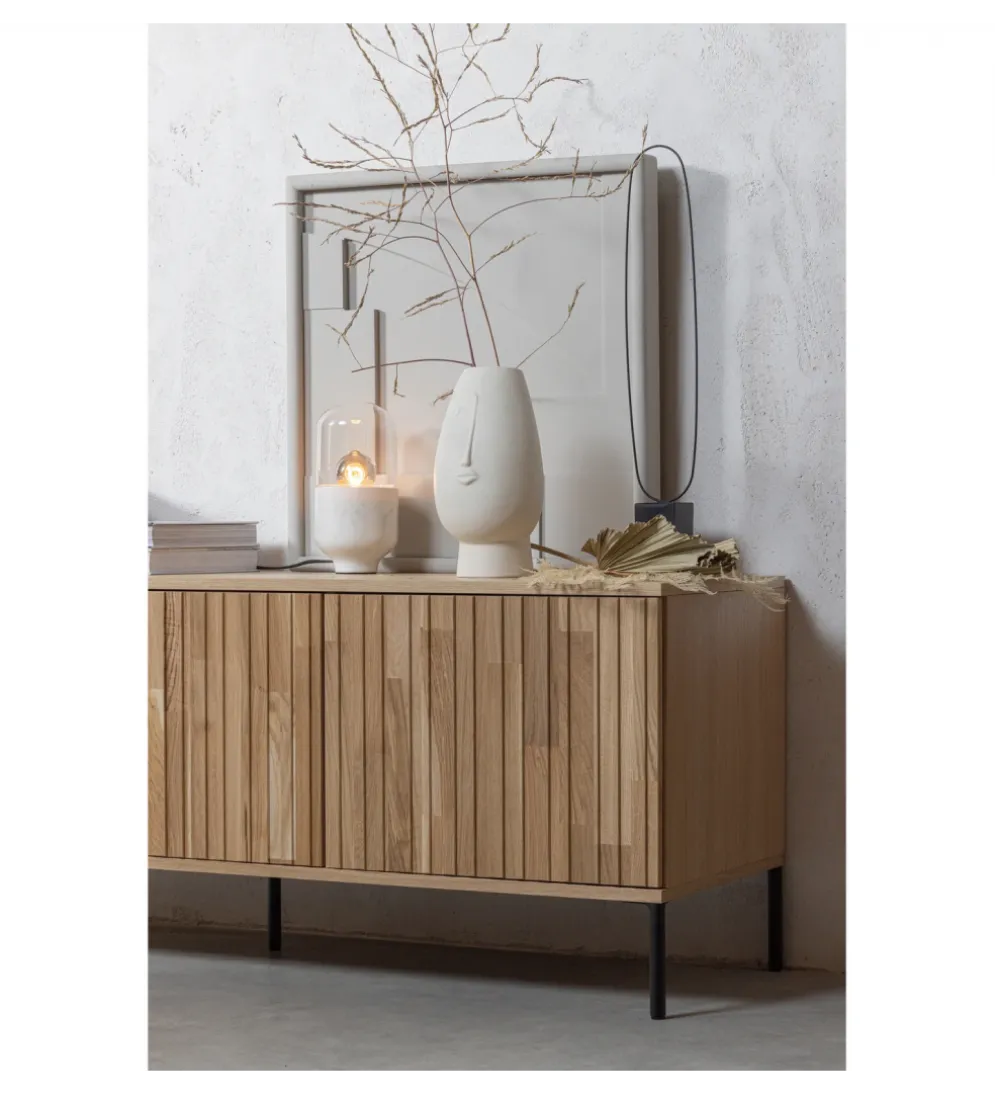 Stolik pod TV NEW GRAVURE 150 cm drewno dębu naturalny