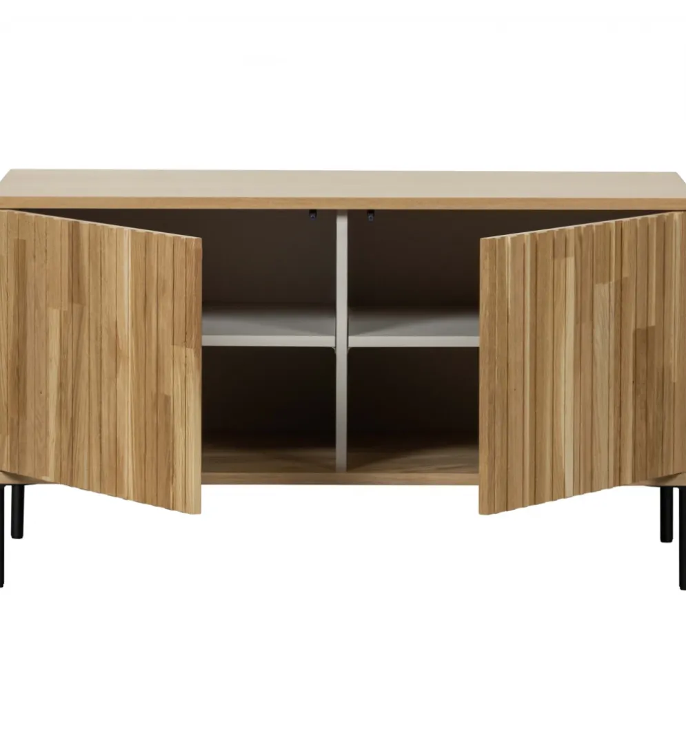 Stolik pod TV NEW GRAVURE 100 cm drewno dębu naturalny