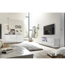 Stolik pod TV PRISMA 180 cm biały