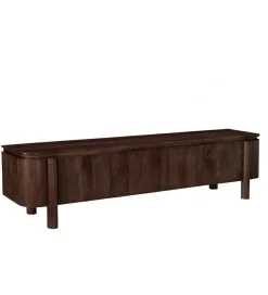 Stolik pod TV SALANO 210 cm drewno mango brązowego
