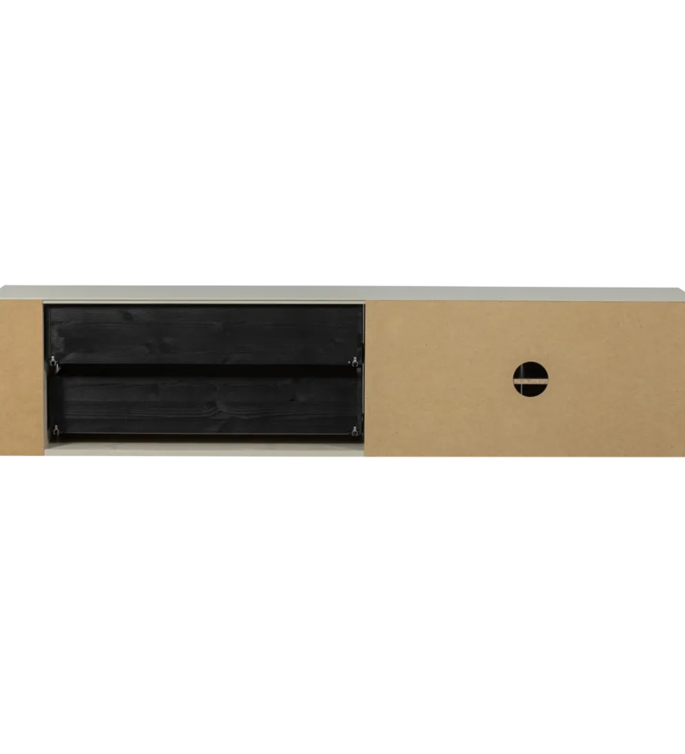 Stolik pod TV SETTLE 200 cm drewno sosny dust