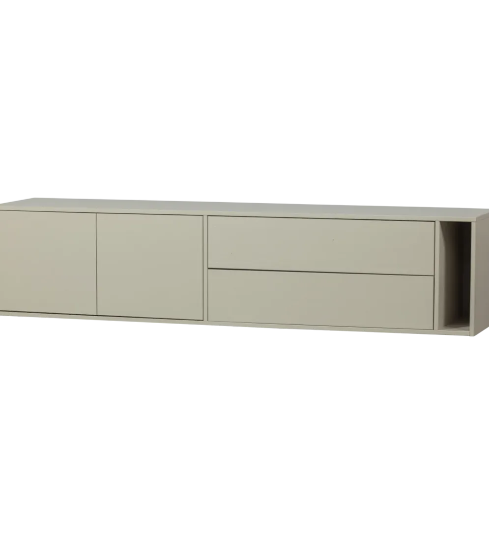 Stolik pod TV SETTLE 200 cm drewno sosny dust