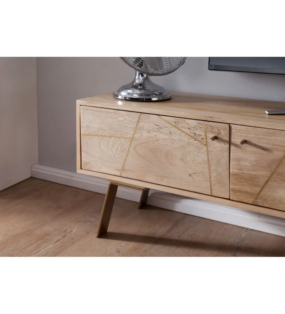 Stolik pod TV SIKAR 145 cm drewno mango