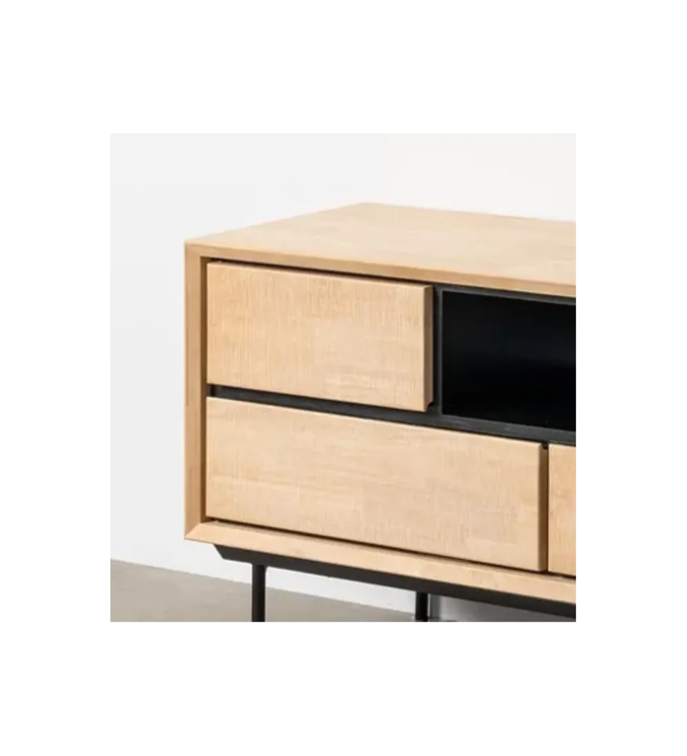 Stolik pod TV SINTRA 148 cm drewno kauczuk naturalna