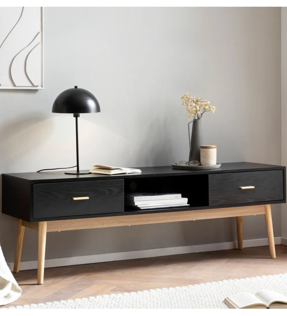 Stolik pod TV STILER 150 cm czarny