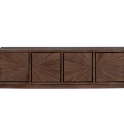 Stolik pod TV SUN 150 cm drewno teak brązowy
