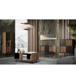 Stolik pod TV SWING 180 cm w optyce orzecha