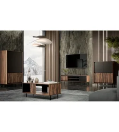 Stolik pod TV SWING 180 cm w optyce orzecha