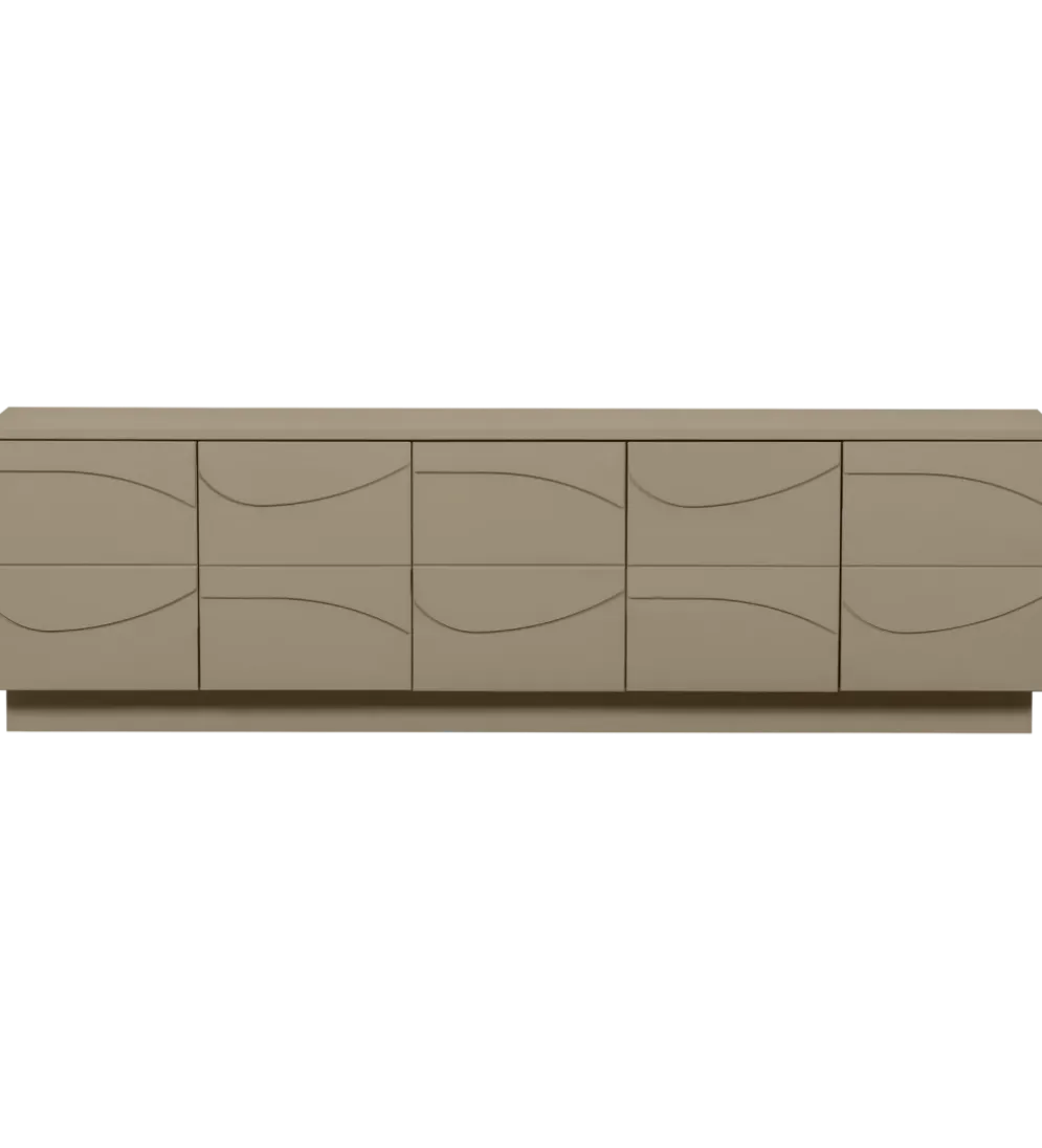 Stolik pod TV TEO 180 cm drewno sosnowe mud