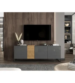 Stolik pod TV VANTA 160 cm antracytowy
