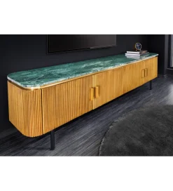 Stolik pod TV VENEZIANO 160cm drewno mango