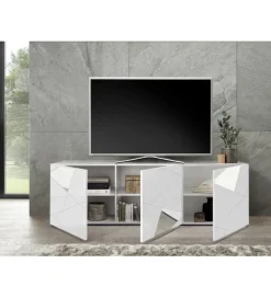 Stolik pod TV VITTORIA 181 cm biały