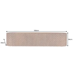 Stolik pod TV wiszący ADLON 160 cm drewno mango wzór 3D