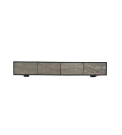 Stolik pod TV wiszący MOUNTAIN SOUL 200 cm drewno akacja czarny