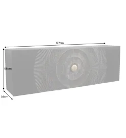 Stolik pod TV wiszący SWEET GOLDEN SUNSET 177 cm drewno mango