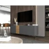 Stolik pod TV wiszący VANTA 160 cm antracyt mat