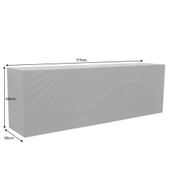 Stolik pod TV wiszący ZEUS Scorpion 177 cm drewno mango