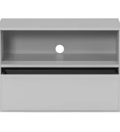 Stolik pod TV YISSA 70 cm półka otwarta szara