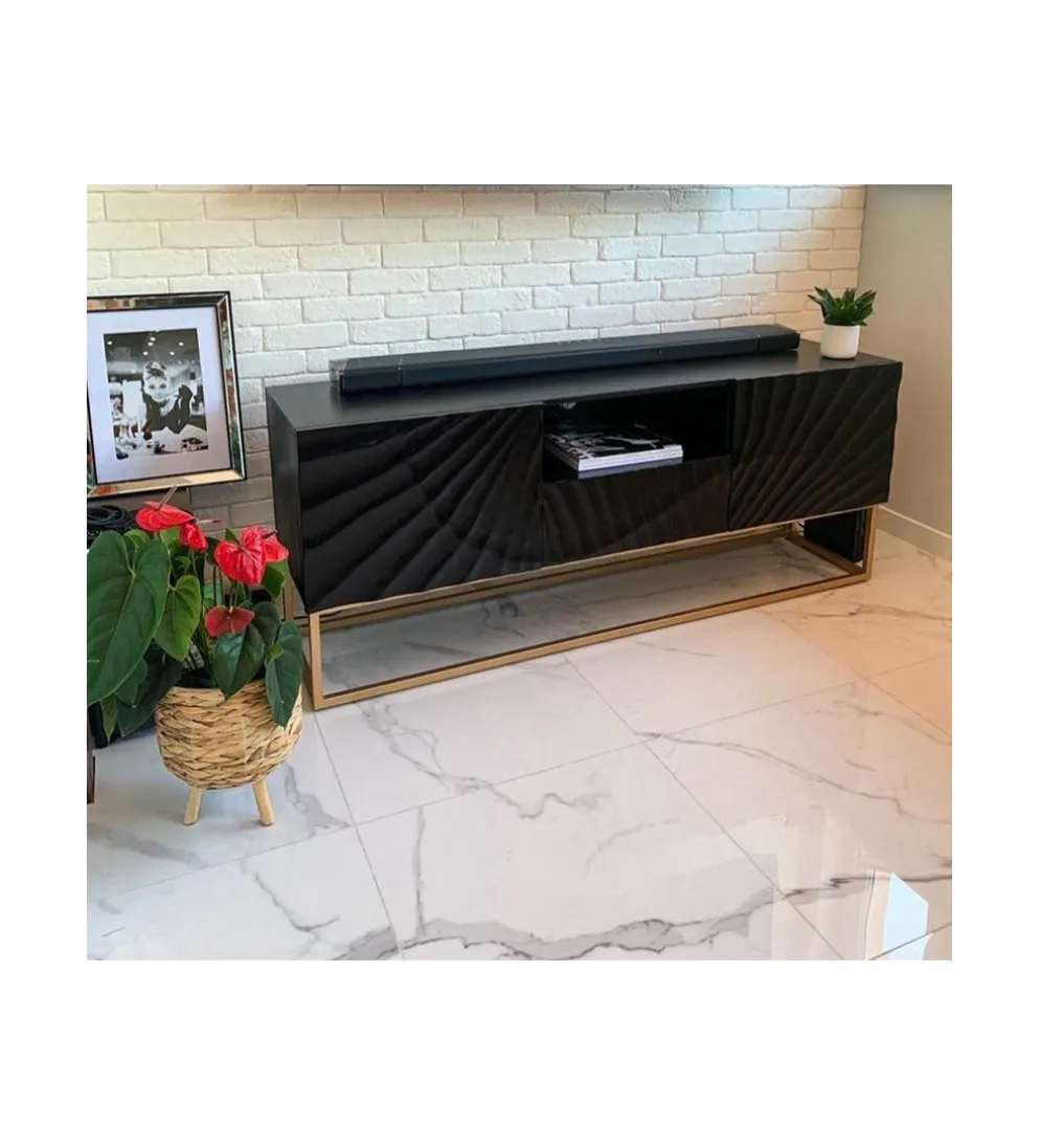 Stolik pod TV ZEUS Scorpion 160 cm drewno mango