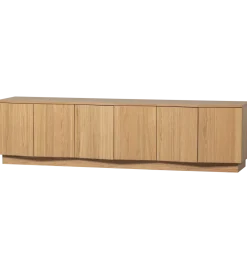 Stolik pod TV ZUMA 200 cm drewno dębu naturalna