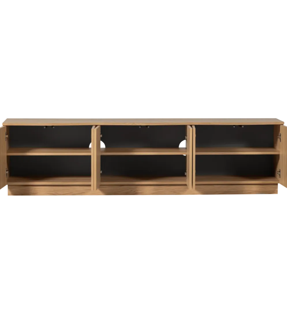 Stolik pod TV ZUMA 200 cm drewno dębu naturalna