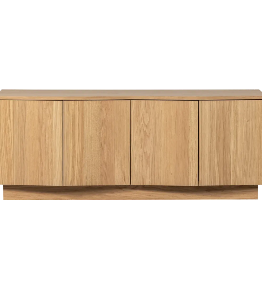 Stolik pod TV ZUMA 133 cm drewno dębu naturalna
