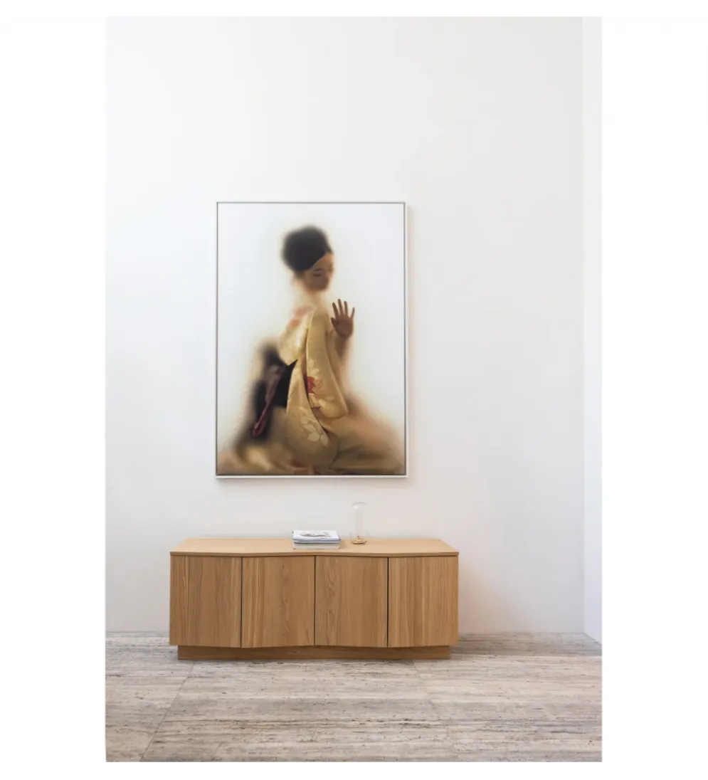 Stolik pod TV ZUMA 133 cm drewno dębu naturalna