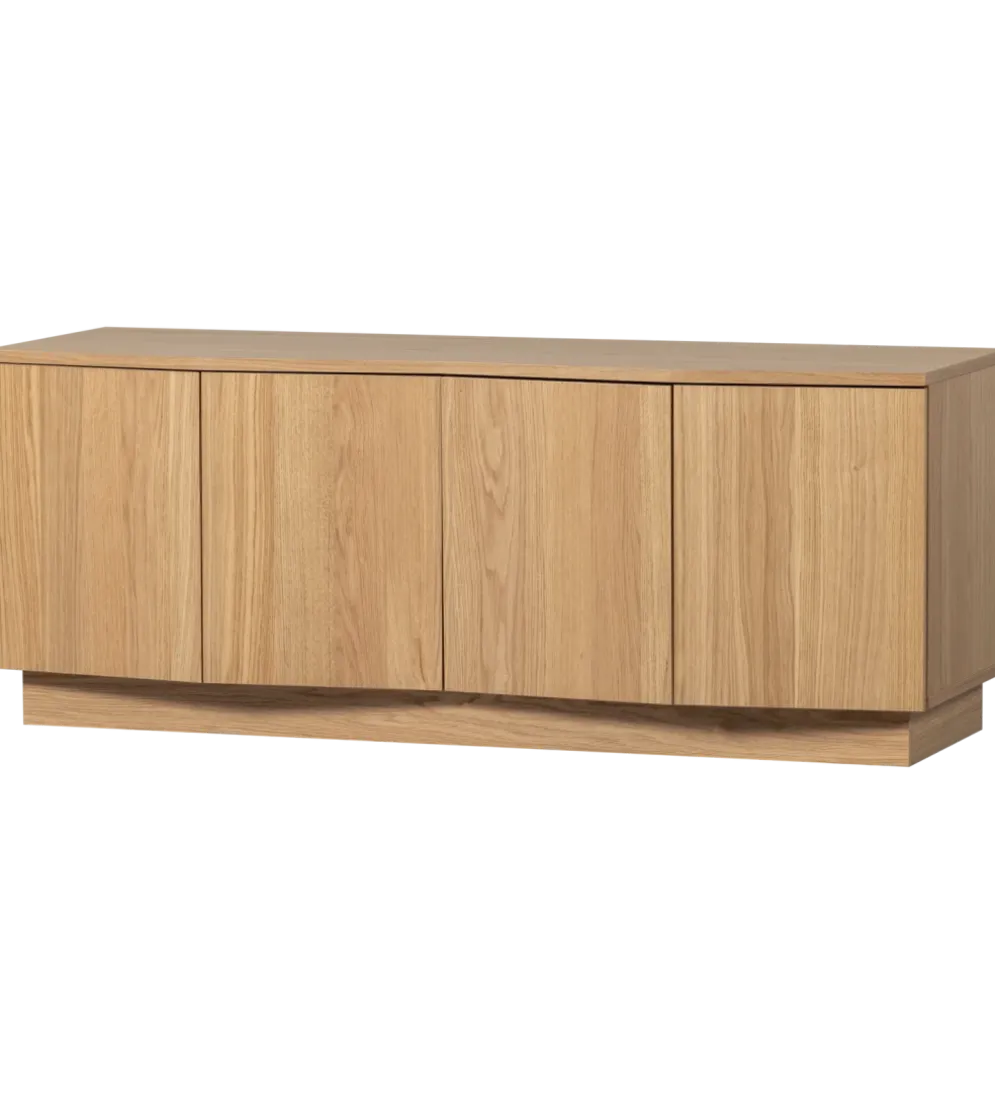 Stolik pod TV ZUMA 133 cm drewno dębu naturalna