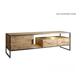 Stolik TV ARTAMA 175 cm drewno akacja