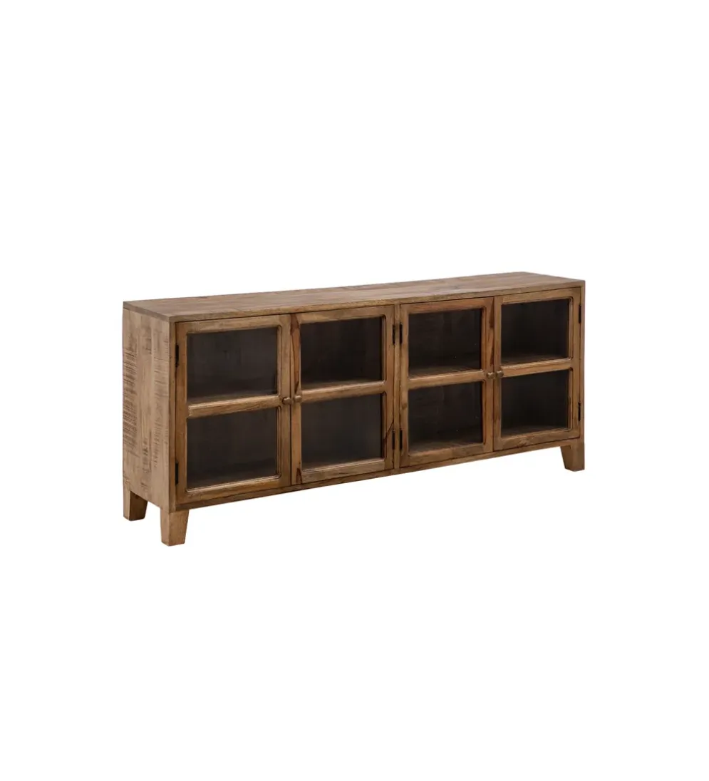 Stolik TV Iron Craft 160 cm drewno mango brąz