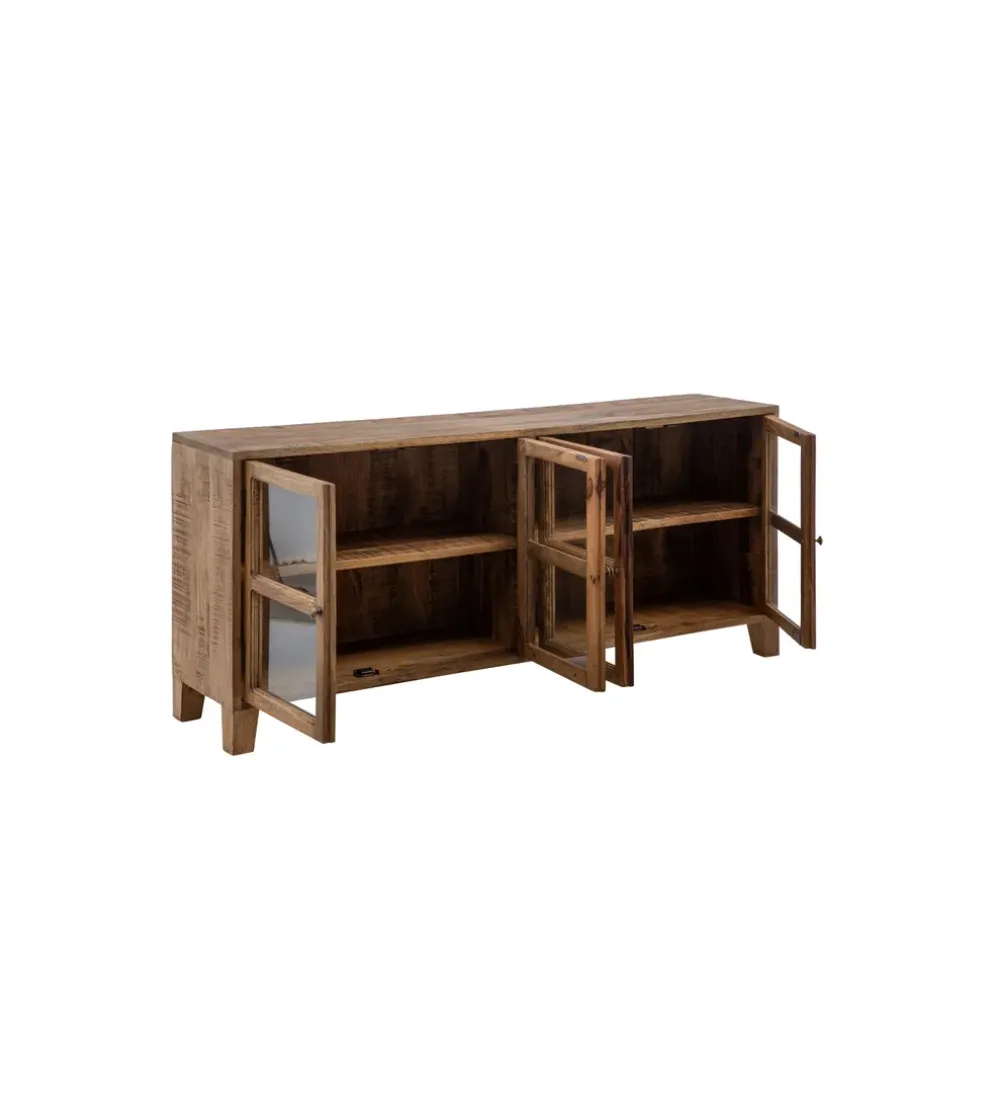 Stolik TV Iron Craft 160 cm drewno mango brąz