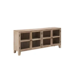 Stolik TV Witryna Iron Craft II160 cm drewno mango