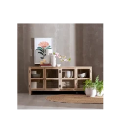 Stolik TV Witryna Iron Craft II160 cm drewno mango