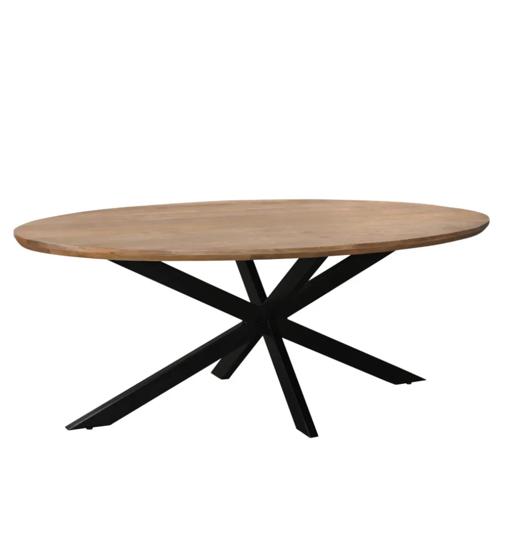 Stół owalny JESPER 210 cm drewno mango