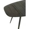 Stół owalny ZAMBIA 200 cm drewno teak czarny