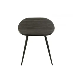 Stół owalny ZAMBIA 200 cm drewno teak czarny