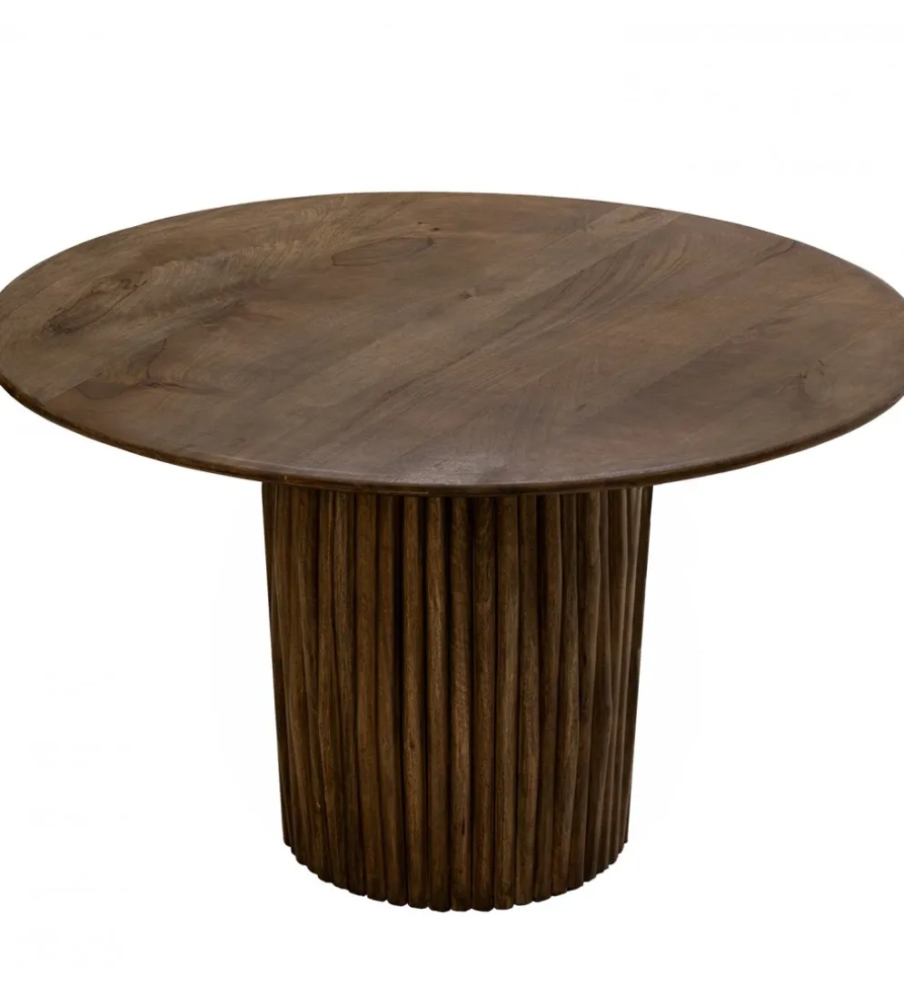 Stół RACTA 120 cm drewno mango brązowy