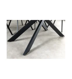 Stół rozkładany ARKANSAS 160 cm - 200 cm ceramika w optyce białego marmuru